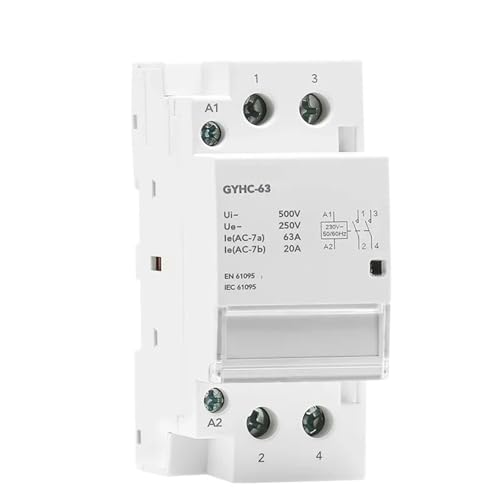 Contacteur rail DIN 2P 40A 2NO domestique pour chargeur de batterie
