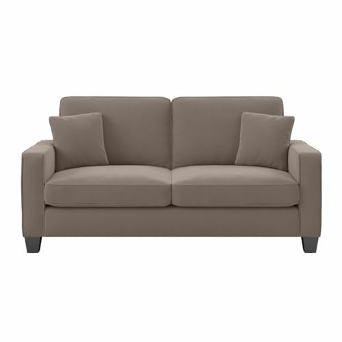 Image of Torque Moscow 2 Seater Fabric Sofa (Light Brown) 2 Person Sofa, Wooden Sofa Set, Couch for Living Room | 1 Years Warranty