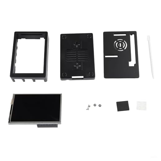 Monitor LCD, 3,5 pollici, 480 x 320, con custodia per Raspberry Pi 4B, copertura superiore sostituibile