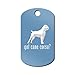 Got Cane Corso Engraved Keychain/GI Tag Mister Petlife Light Blue