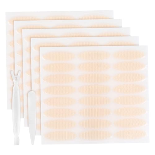 FOMIYES 240 Pcs Lace Eyelid Tape for Instant Double Eyelid Stickers for Hooded Eyes Tape Adhesion