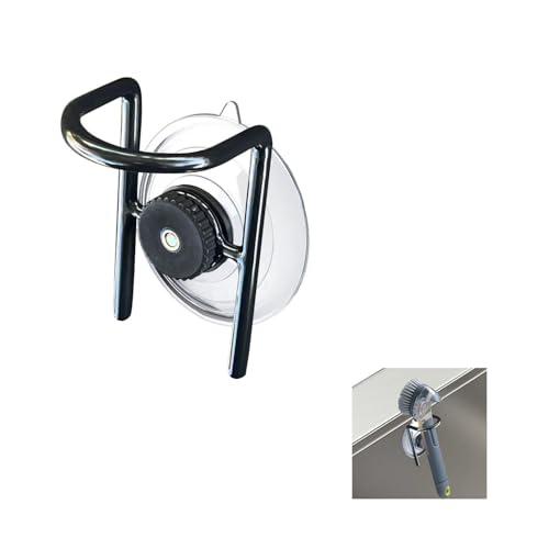 WSOQYEO Soap Dispensing Palm Brush Holder Dish Brush Holder for Kitchen Brush Dish Brush with Soap Dispenser Pot with a Traceless Suction Cup (Closed Brush Holder)