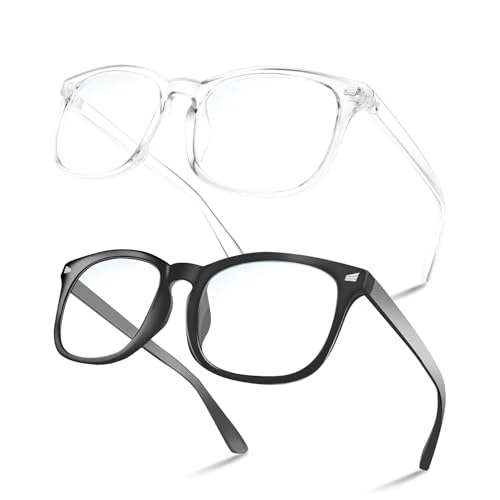 NZKNP Blue Light Glasses for Women and Men - Blue Light Protection, Fake Glasses