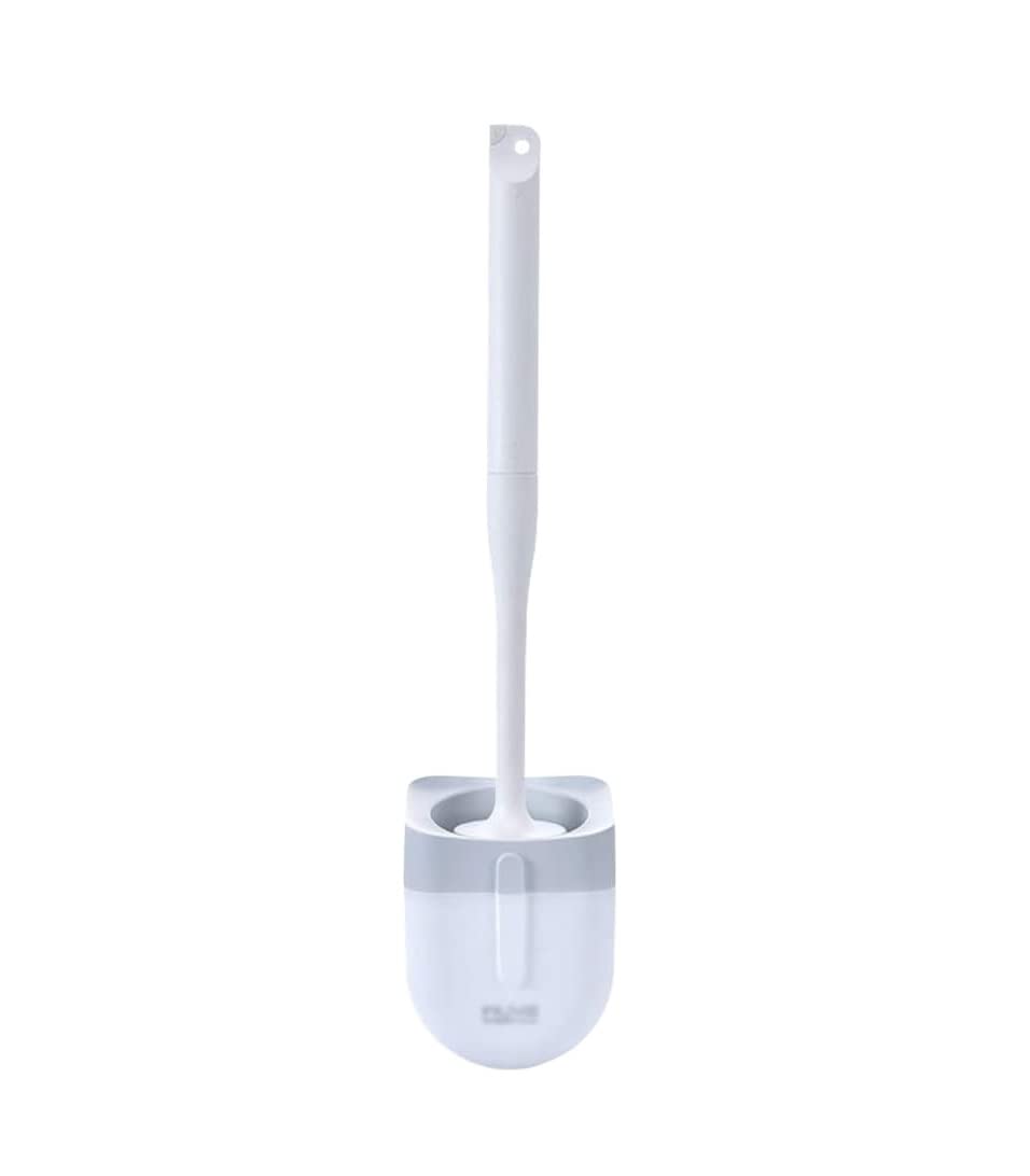 Tyuhduyur Grey Toilet Cleaner Brush Toilet Brush And Holder Set For Bathroom Toilet Cleaning Wall Mounted Without Drilling Toilet Cleaning Set Brush For Bathroom(Blue) (Gray)