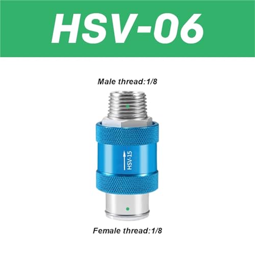 Válvula de corredera manual HSV-08 de rosca hembra para control de flujo de aire 3