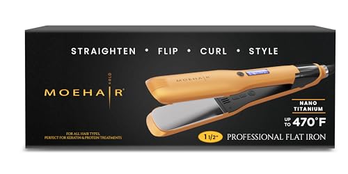 Plancha para cabello MOEHAIR profesional de titanio miniatura 6