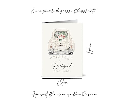 Woodland Mail Geldgeschenk Hochzeit Hochzeitsgeschenke für Brautpaar Geldgeschenke Verpackung mit Hochzeitskarte (Hande)