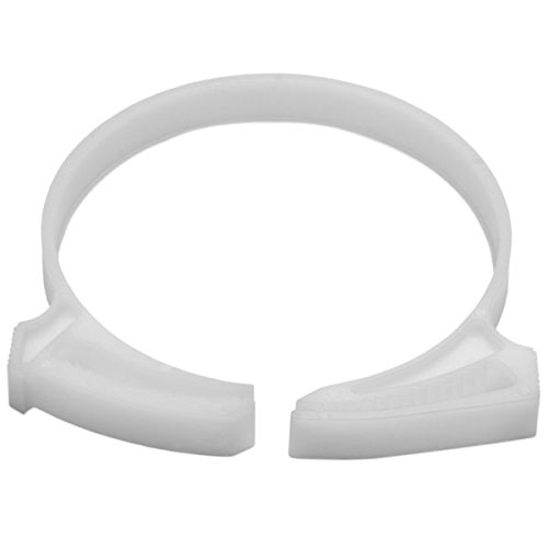 SNP5010C2 Snapper Hose Clamps, 1.99"/2.323" Min/Max Diameter, POM, White (Pack of 100)