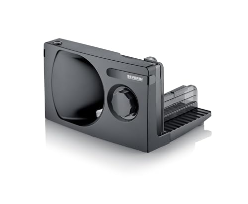SEVERIN Allesschneider für Brot, Aufschnitt oder Käse, Brotschneidemaschine mit stufenlos einstellbarer Schnittstärke, Aufschnittmaschine mit Fingerschutz, schwarz, AS 9595
