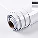 Niviy Papier Adhesif pour Meuble 40 cmx500 cm Blanc Vinyle Adhesif Film Auto Sticker Meuble de PVC Imperméable Rouleau Adhesif pour Meuble