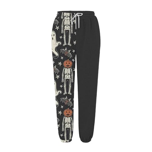 Halloween Pajamas Women,Halloween Pajamas Womens Baggy Sweatpants Lounge Sweat Pant Active Jogging Fall Pants For Women 2026 01 Dark Gray Small - image 5