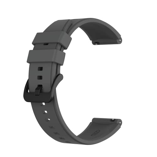 INF Armband für Huawei Watch GT2 46mm Silikon Ersatz Uhrenarmband kompatibel mit Huawei Watch GT3/GT3 Pro/GT2 Pro 22mm Schwarz