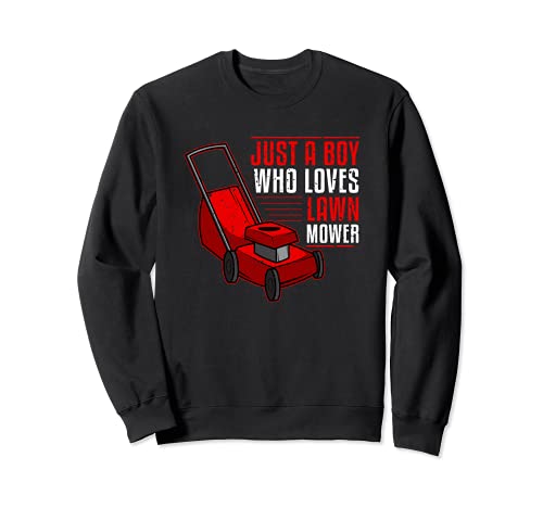Lawn Mower Mowing Funny Boy Gardening Gardener Mowers Sudadera