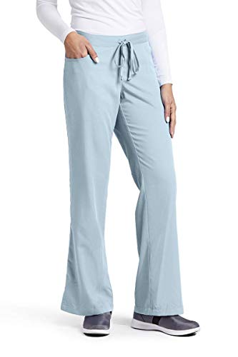 Grey's Anatomy Women's Junior-Fit Five-Pocket Drawstring Scrub Pant - XX-Small - Moonstruck