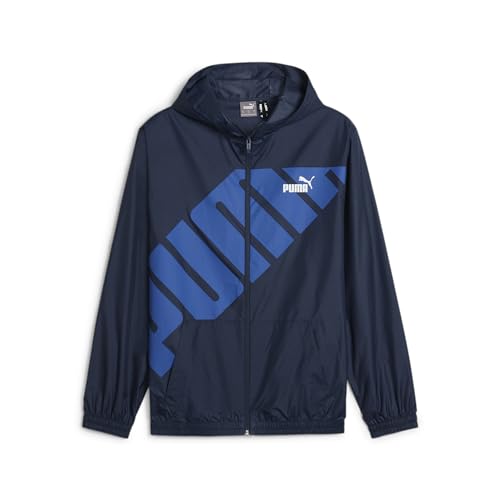 PUMA Mens Hooded Graphic Windbreaker