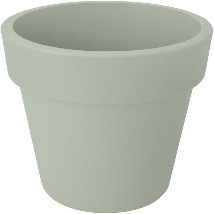 elho Green Basics Top Planter 47 - Flower Pot for Outdoor Use - Diameter 47.0 x H 40.0 cm - Green/Stone Green