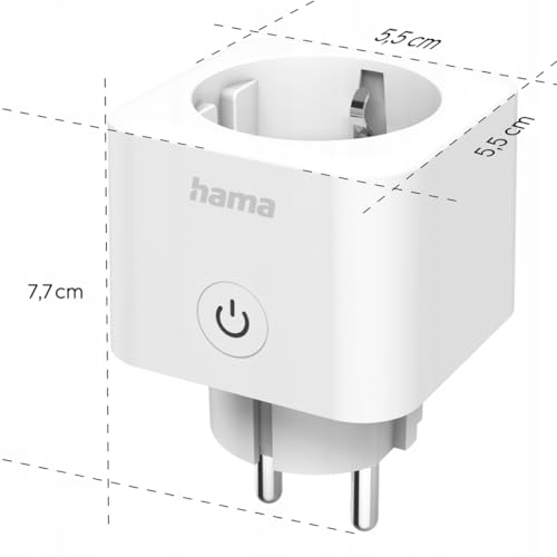 Prise WiFi Alexa Google Home Matter Hama connectée 16A blanche programmable à distance - 6