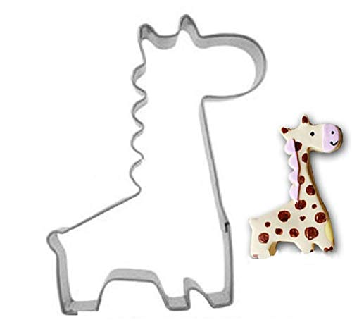 DUBENS Edelstahl Candy Cookie Obst Cutter Sporting Form Keks Form günstige Küche Bakeware Werkzeuge (Giraffe)