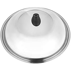 Cacerolas Domo Cabilock Utensilios De Cocina De Acero Inoxidable Sartén De Acero Inoxidable Tapa De Reemplazo Wok Tapa De Domo Wok Tapas De Ollas Cubierta De Sartenes Tapa De Cacerola Cubrir Cubrir Metal