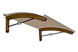  BELLHOUSE COPERTURE Auvent en Bois Modèle Legno Pigna Miel P 90 H 42 L 150 CM - BRONZÉ
