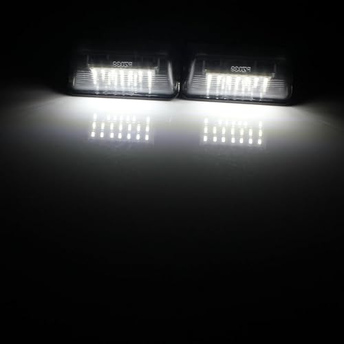 Luces de matrícula LED Canbus compatibles con Peugeot 206 207 307 308 406 407 6