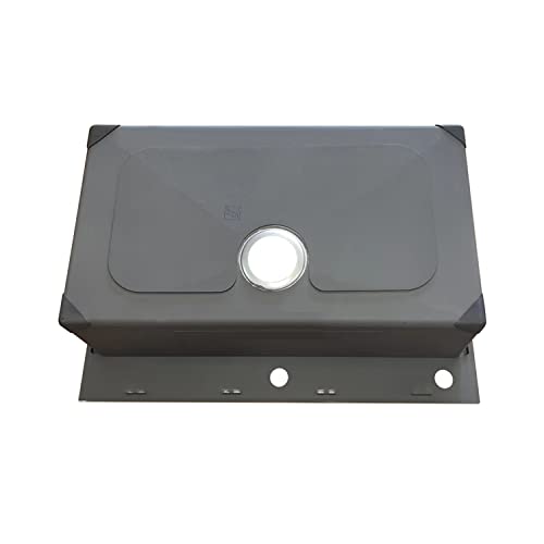 Sinber 33\" x 22\" x 9\" Drop In Single Bowl Kitchen Sink with 18 Gauge 304 Stainless Steel Black Finish HT3322S-9-B (Sink Only) - Thumbnail 7