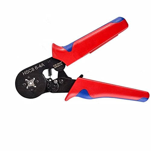 Image of Wire Crimping Tool Kit Meshiv Ferrule Crimping Plier Terminals Ferrule Wire Coppernector & Crimper Plier Self Adjusting Electrician Ratchet (Wire Crimper)