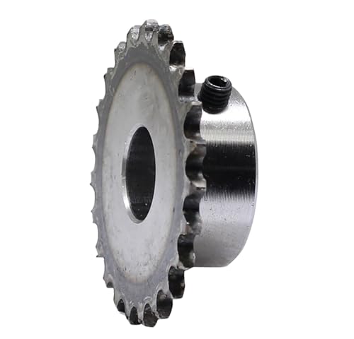 Bevel Gear Pinion Hardware Mechanical 1pcs 25H 46-60 Tooth 04C Precision 2 Points Sprocket Chain Gear Steel 12mm Bore Industrial Transmission Sprocket Wheel(55Teeth)