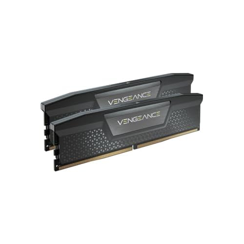 CORSAIR VENGEANCE DDR5 RAM 32GB (2x16GB) 5600MHz CL36 Intel XMP iCUE Compatible Computer Memory - Black (CMK32GX5M2B5600C36)
