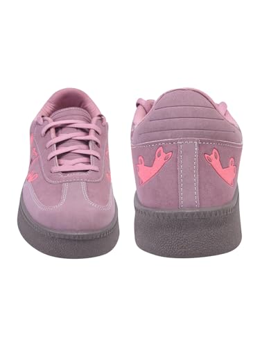 Image of Shoetopia Women's Casual Sneakers | Lace-Up Low-Top Shoes with Cushioned Sole | Trendy Daily Footwear Walking Shoes