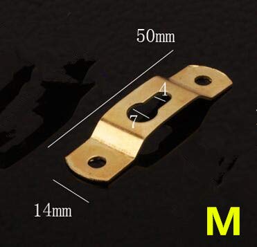 Image of 30pcs Photo Frame Hook Wall Mounted Mirror Picture Hanging Buckle Metal Keyhole Hanger Fasteners Hardware Accessories