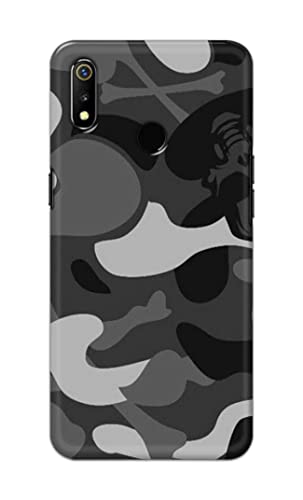 Image of Printed Hard Back Cover Case for Realme 3 | Realme 3i Back Cover (Army Pattern) -1302