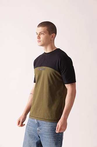Image of Trendy Men's Round Neck T-Shirt Pure Pre Combed Cotton Bio-Washed 3D Print (STM-003)