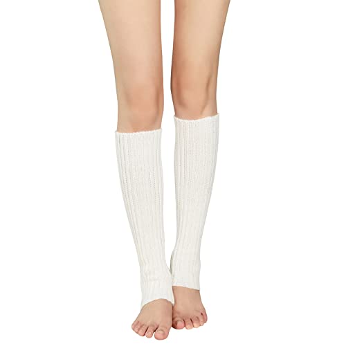 Mein HERZ Winter Stulpen Damen Legwarmers Häkelarbeit Gestrickte Fußwärmer Woll-Beinwärmer Für