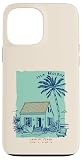 Isla Holbox México Souvenir Yucatán Vintage Beach Art Carcasa para iPhone 13 Pro MAX