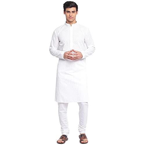 Image of Sanwara Men's Cotton Relaxed Kurta