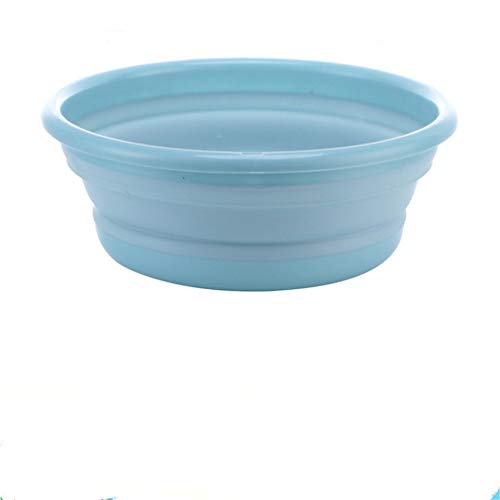 Ulalaza Collapsible Wash Basin with Hanging Hole Lightweight Folding Basin for Home Kitchen Outdoor Camping