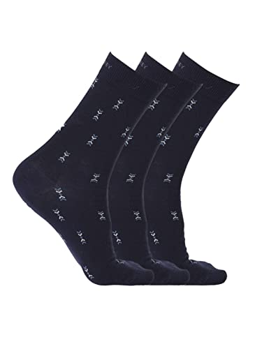 Image of Jockey 7104 Men's Compact Cotton Stretch Crew Length Socks with Stay Fresh Treatment (Pack of 3 Pattern May Vary)