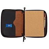 PavinCrafter XL Leather Journal Cover with Zipper & Card Holder – Refillable Full Grain Leather Notebook Cover for 7.0 x 9.8 Inches, Sketchbook 7.5 x 9.75 Inches & B5 – Compatible with Large Journals, Planners & Writing Pads