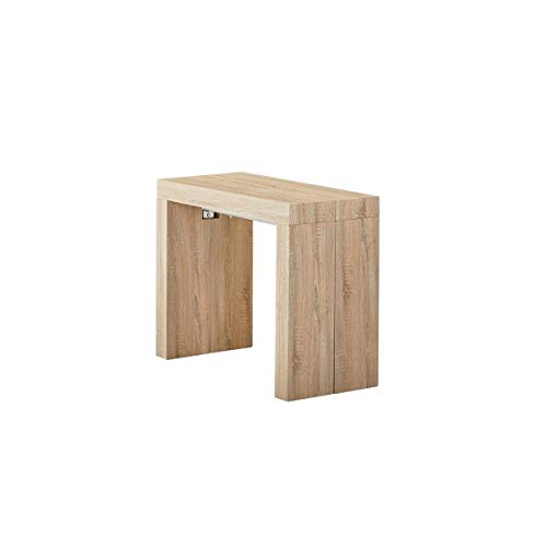Moloo Design Zehra Oak - Mesa consola extensible (250 cm), color roble