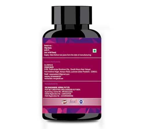 Image of Glowsik Glutathione Capsules for Skin Health with Vitamin C & E, L-Glutathione, Grape Seed and Alpha Lipoic Acid for Support Skin Health- 60 Capsules Pack of 2