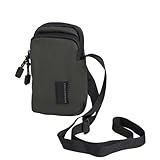 PACO MARTINEZ Porta Móvil para Hombre, Bolso Bandolera Hombre, Estilo Sport 6,2', Color Kaki, Idea de Regalo de Cumpleaños, Aniversario o Navidad