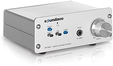 Soundavo HP-DAC1 Digital to Analog Converter/Headphone Preamp DAC with S/PDIF, Line, USB Input for PC/Laptop