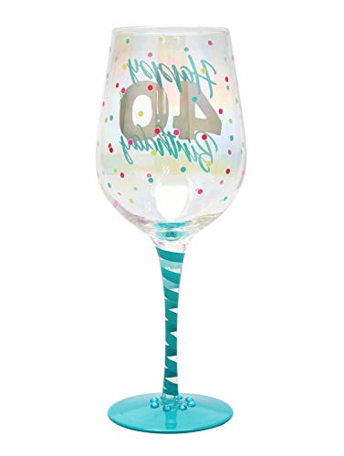Top Shelf Decorative 40Th Birthday Wine Glass, For Red Or White Wine, Unique Gift Idea #TOP1