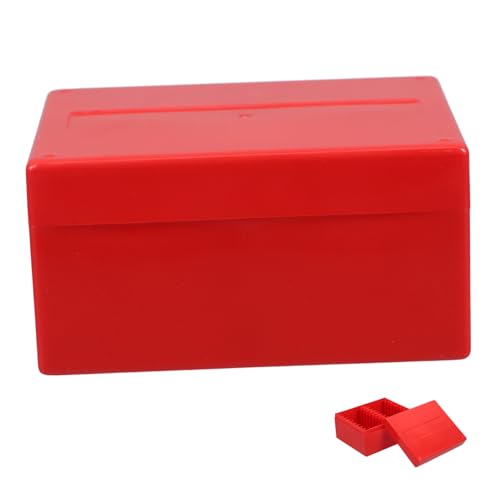 Caja organizadora de monedas portátil rojo 20 piezas miniatura 1