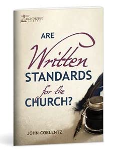 Paperback Are Written Standards for the Church? Book