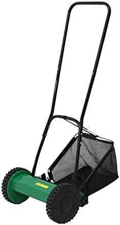 Oypla Manual Hand Push Grass Cutter Lawn Mower Lawnmower 30cm Cutting Width