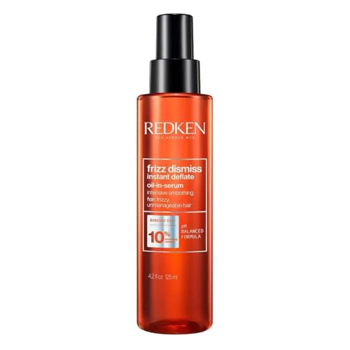 Redken-Frizz-Dismiss-Instant-Deflate-Sulfate-Free-Oil-In-Serum-For-Frizzy-Hair-Enhances-Smoothness-and-Shine-With-Babassu-Oil Redken Frizz Dismiss Instant Deflate Sulfate-Free Oil-In-Serum For Frizzy Hair - Enhances Smoothness and Shine With Babassu Oil - Image 1