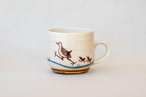 ビームパリ窯 シロハラクイナシリーズ マグカップ白