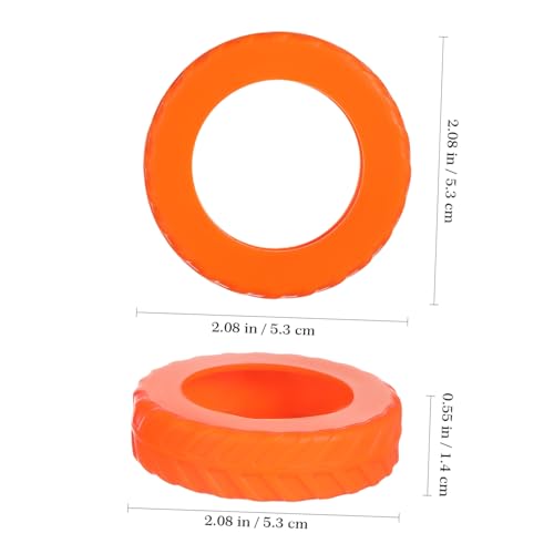 8pcs Silicone Luggage Wheel Protector Covers for Suitcases Noise-reducing Wheel Shields Large Orange for Enhanced Protection and Easy Installation2